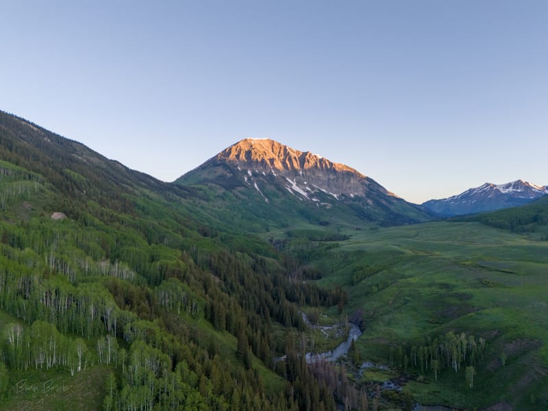 Alpine Peak, First Light, Near Crested Butte, Colorado