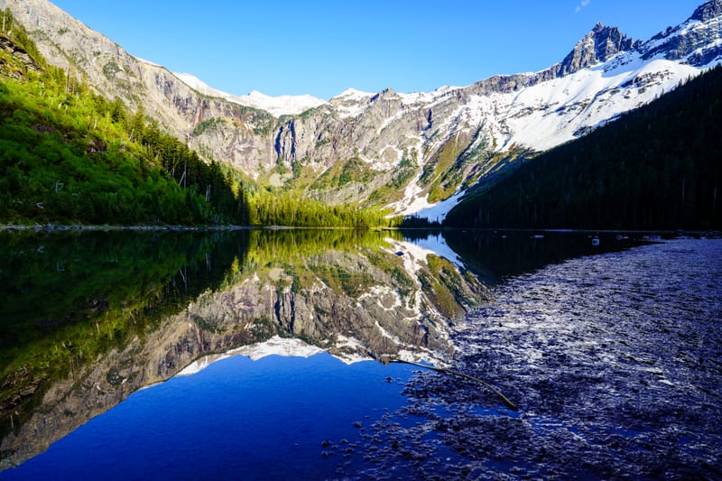 Avalanche Lake Reflection, Glacier National Park, Montana