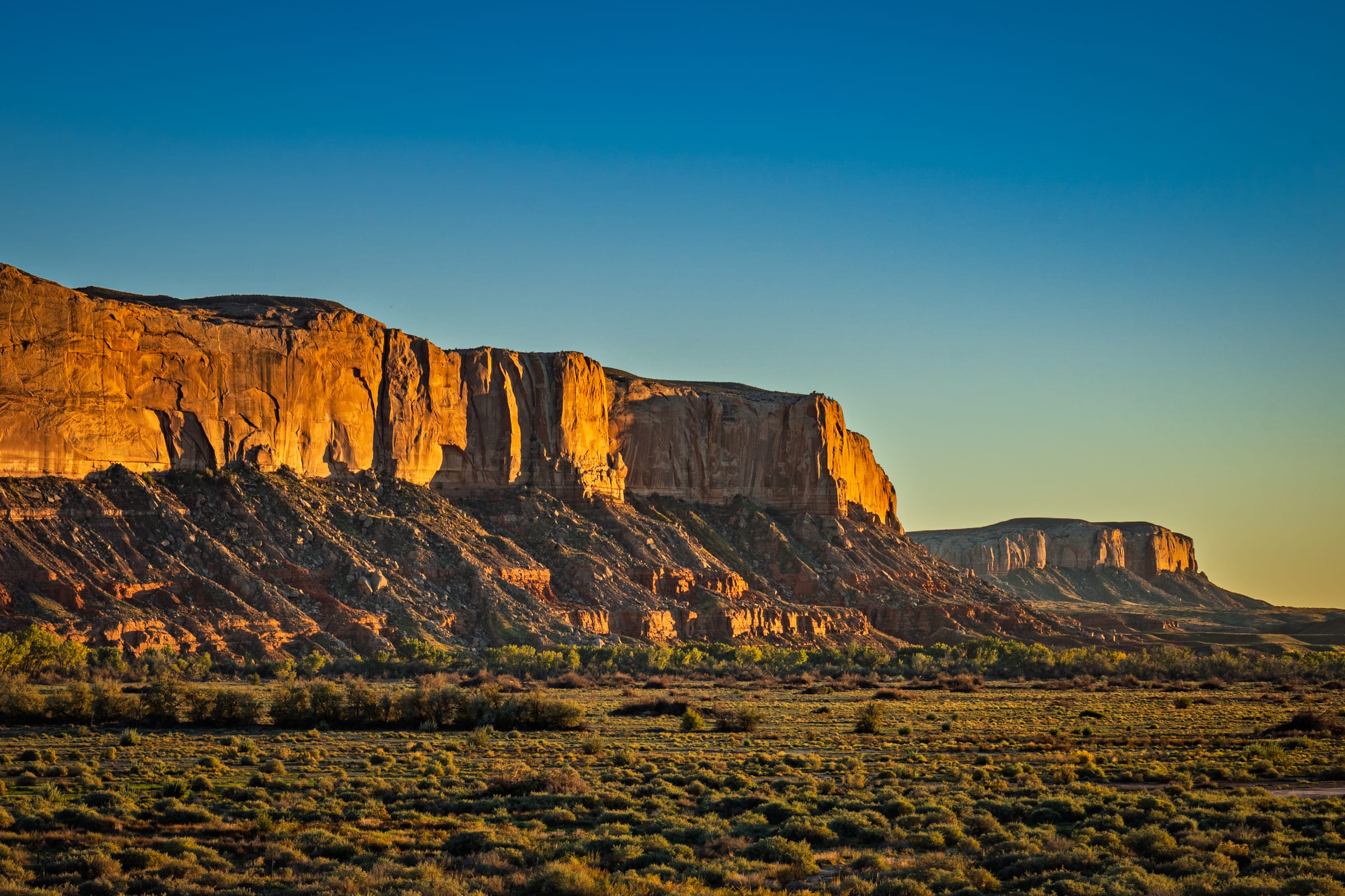 Bluff Cliffs from Desert Rose, Bluff, Utah