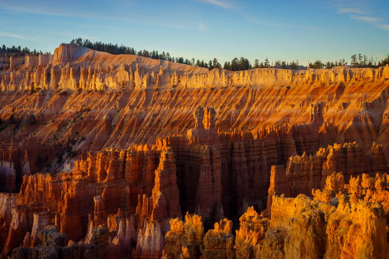 Amphitheater Wall at Sunrise, Bryce Canyon National Park, Utah