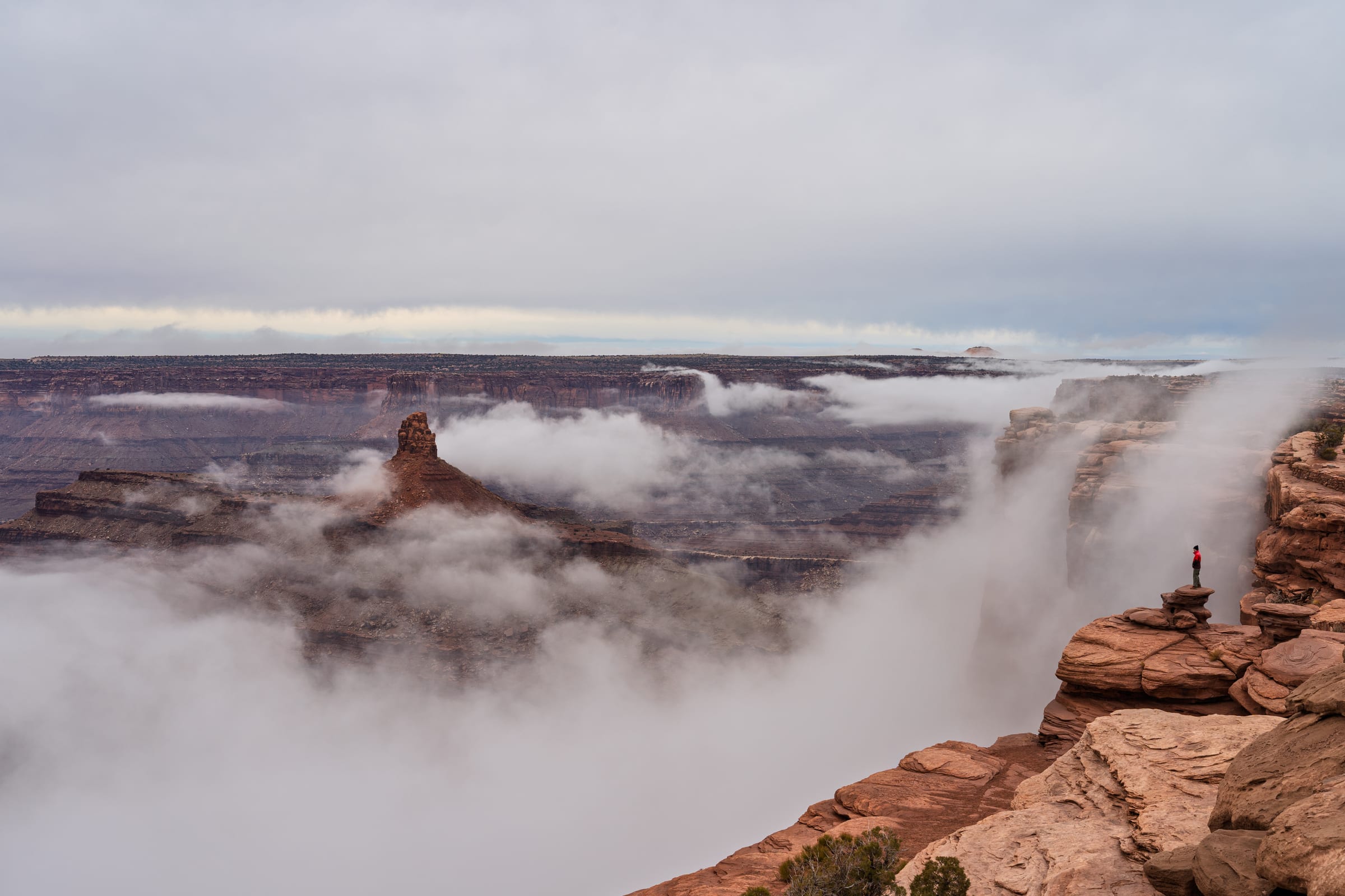 Cloud Inversion over the Rim, Dead Horse Point State Park, Utah