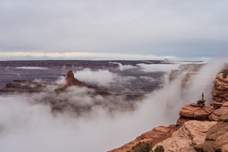 Cloud Inversion over the Rim, Dead Horse Point State Park, Utah