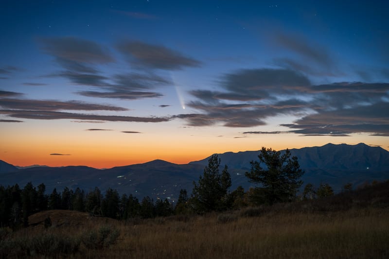 Comet Tsuchinshan-ATLAS, Skyline Drive, Utah