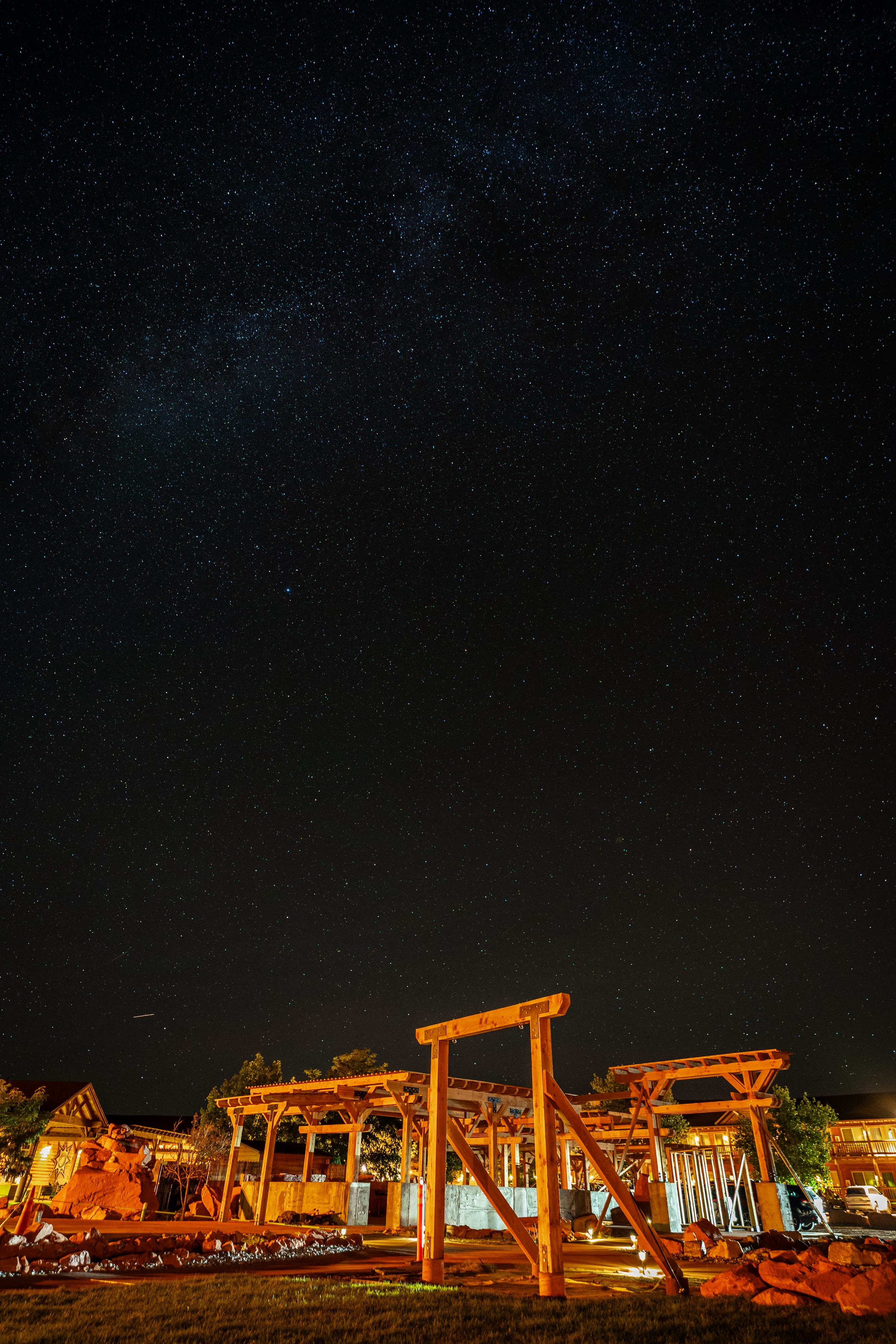 Pergolas under the Stars, Desert Rose Resort, Bluff, Utah