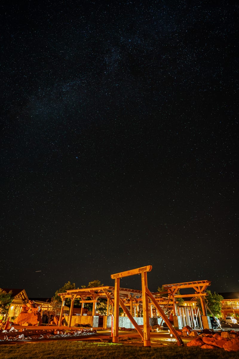 Pergolas under the Stars, Desert Rose Resort, Bluff, Utah