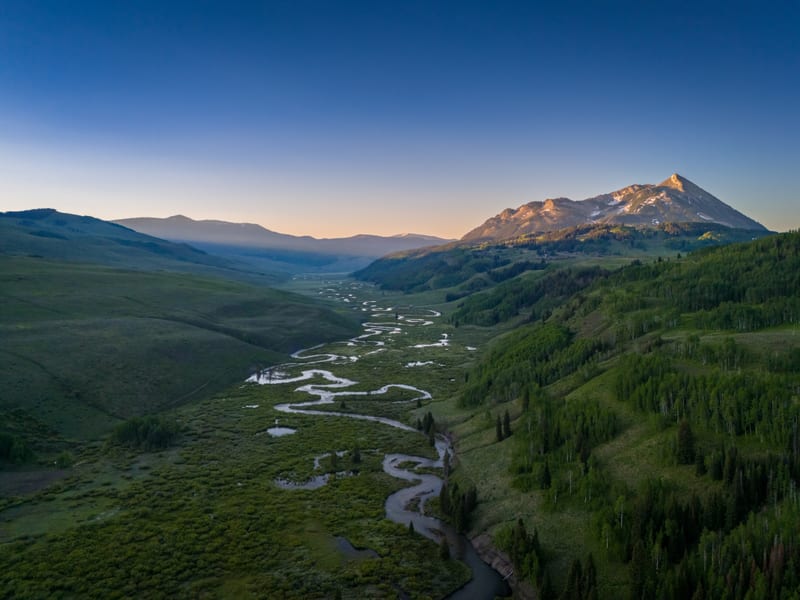 East River Valley, First Light, Near Crested Butte, Colorado