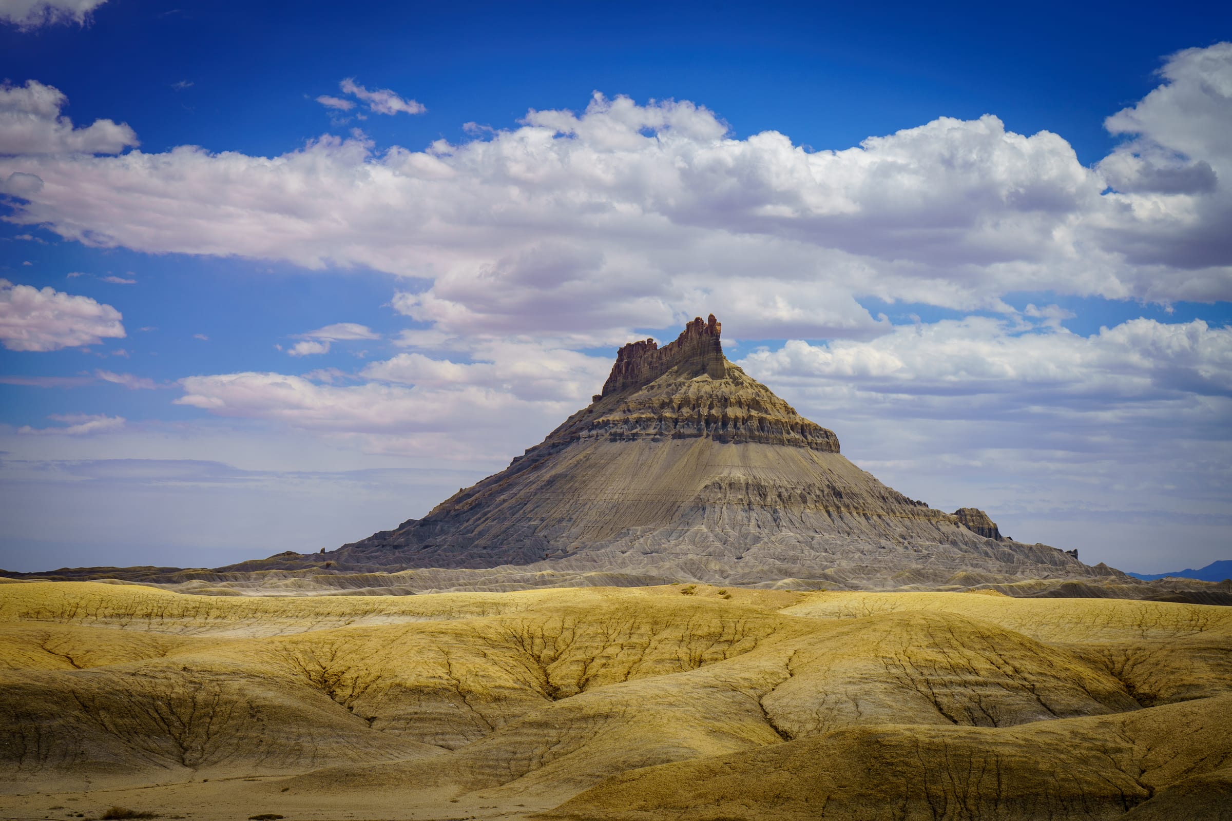 Factory Butte, Storm Light, Factory Butte, Utah