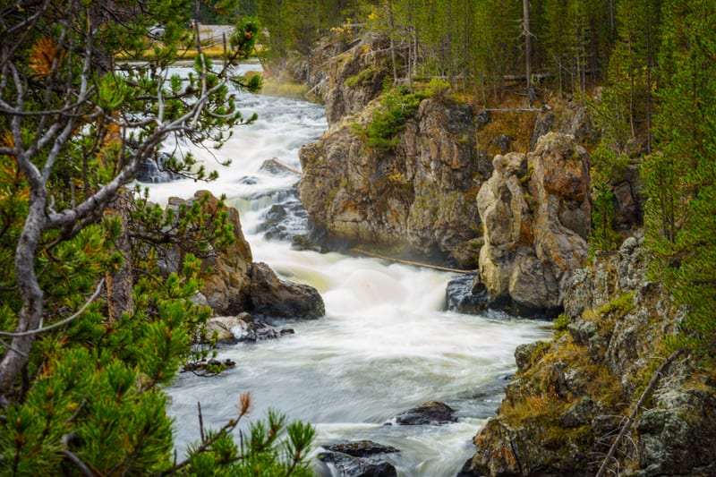 Firehole Canyon, Yellowstone National Park, Wyoming