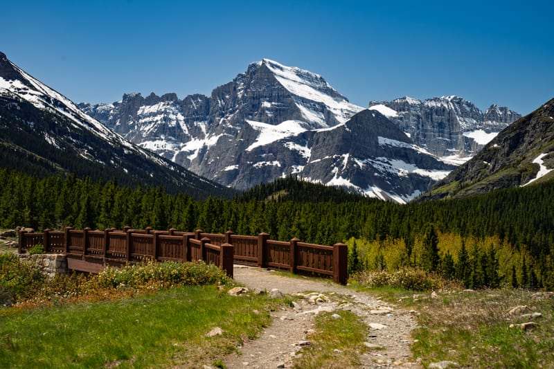 Mount Gould from the Footbridge, Glacier National Park, Montana