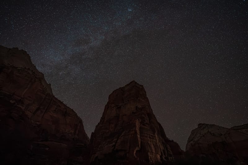 Milky Way over Angels Landing, Zion National Park, Utah