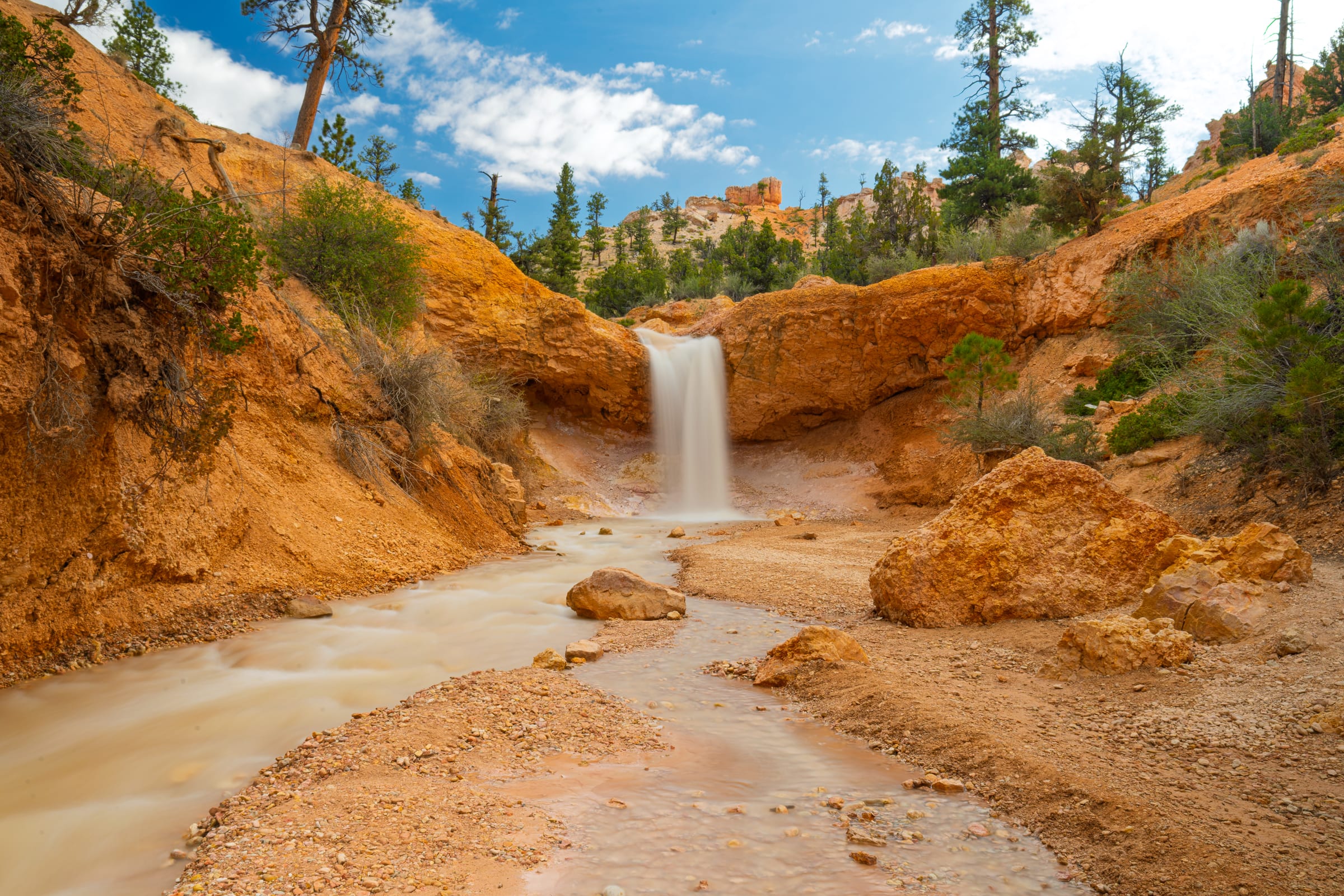 Red Rock Wash Waterfall, Southern Utah