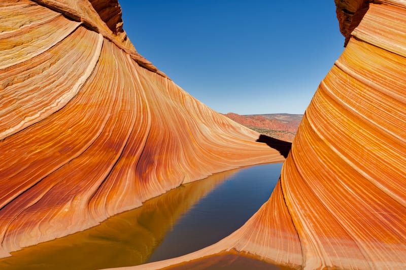 The Wave, Reflection, Coyote Buttes North, Arizona