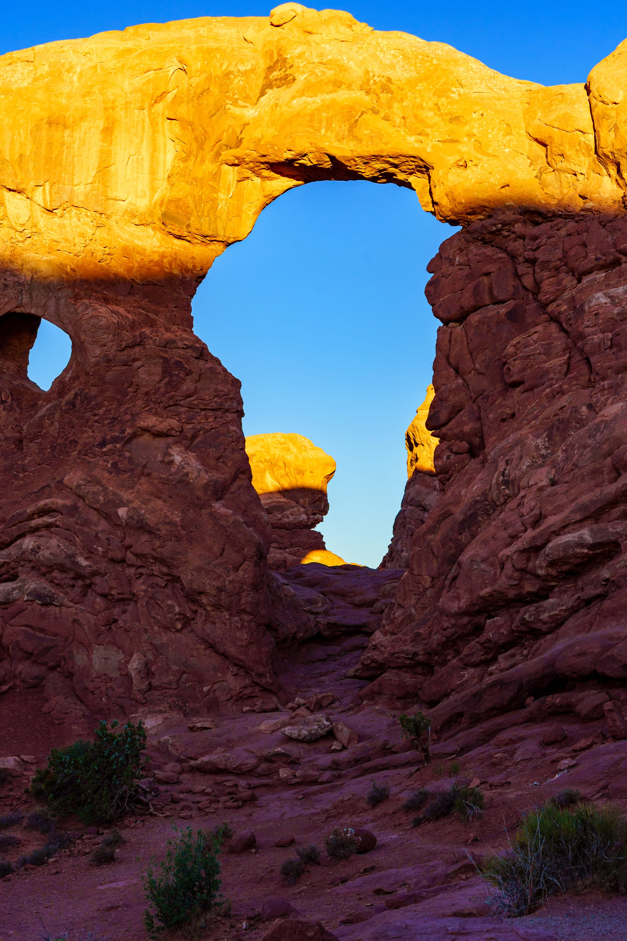 Through Turret Arch, Arches National Park, Utah